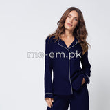 PLAIN SILK - NAVY BLUE
