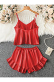 CAMI SHORT - REDWINE
